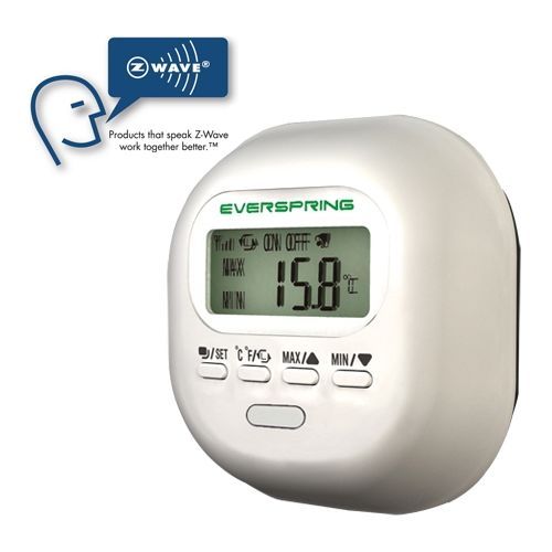 Modul Smart Home Everspring Detector de temperatura si umiditate ST814, Z-Wave