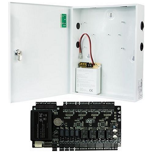 Kit Control Acces ZK C3-400, 4 usi unidirectionale,  suporta 4 cititoare + Cutie metalica