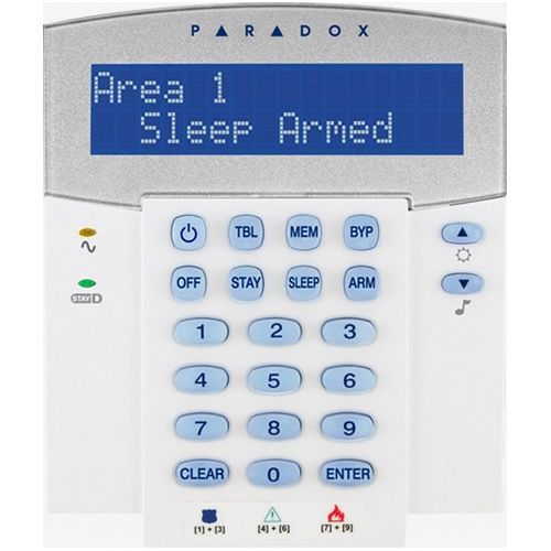 Tastatura alarma PARADOX K32 LCD, 32 zone
