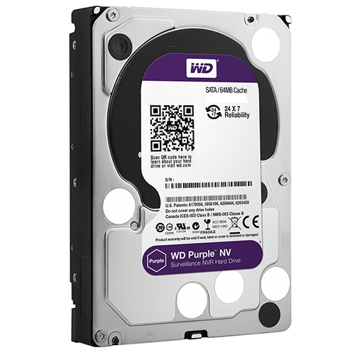 Hard Disk Western Digital Purple NV Surveillance 4TB SATA3 64MB