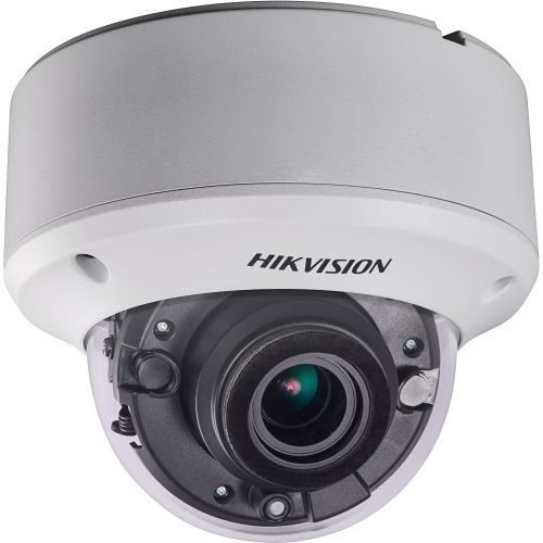 Camera de supraveghere Hikvision DS-2CE56H1T-VPIT3Z, TVI, Dome, 5MP, 2.8 - 12mm, EXIR 2 LED Arrays, IR 40m, Zoom motorizat, Antivandal IK10, Rating IP67