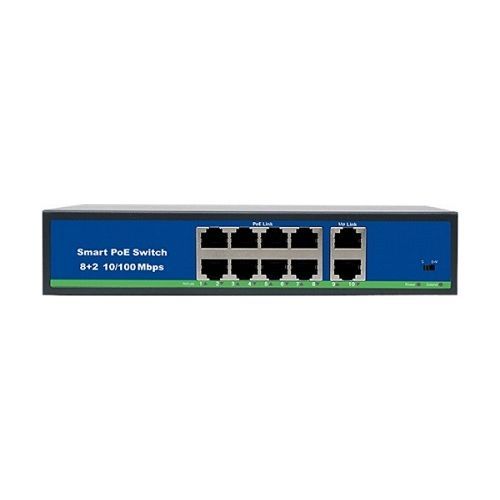 Switch BestNPS NPS0820FBL, 8+2 porturi 10/100Mbps, PoE, 120W