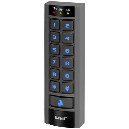 Tastatura alarma Satel INT-SCR-BL, Multifunctionala, Cititor de proximitate, Compatibila INTEGRA