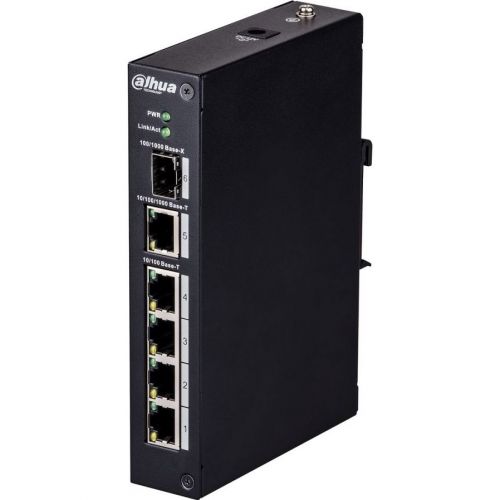 Switch Dahua PFS3106-4T, Ethernet 4 porturi, 1 x Gigabit, 1 x SFP