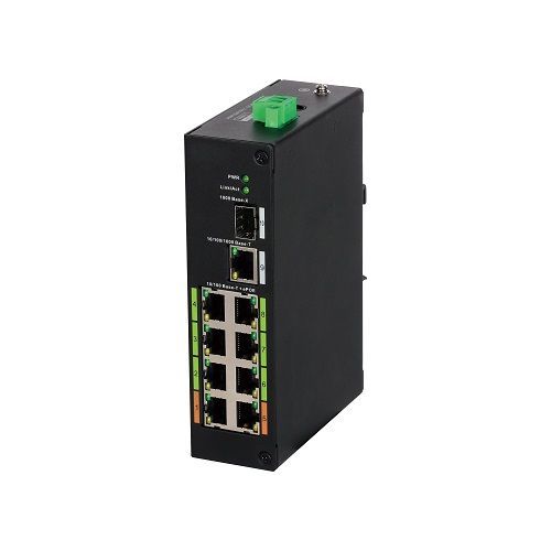 Switch Dahua ePoE LR2110-8ET-120 8 porturi PoE, 1 x Gigabit, 1 x SFP, 120W