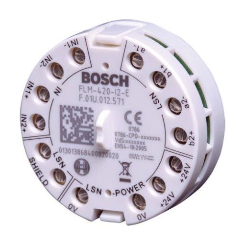 Accesoriu detectie incendiu Bosch FLM-420-I2-E Modul interfata 2 intrari monitorizate, adresabil, izolator de bucla, aparent