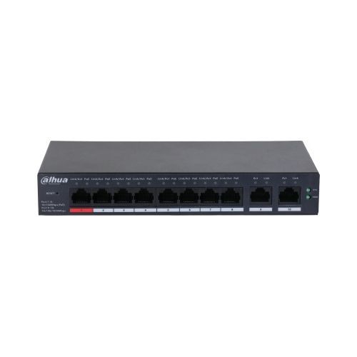 Switch Dahua CS4010-8ET-110 Switch desktop administrat in cloud cu 10 porturi cu PoE cu 8 porturi