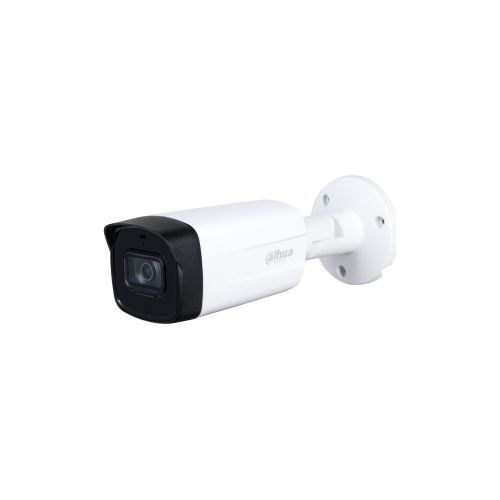 Camera de supraveghere Dahua HAC-HFW1200TH-I8-A-0360B-S6 Bullet analogica, 2MP, 3.6mm, IR 80m, IP67, metal+plastic
