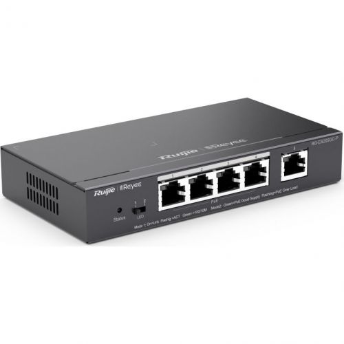 Switch  RG-ES205GC-P 5 x 10/100/1000 Base-T, 4 PoE+, 54W