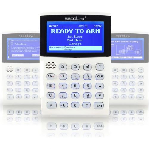 Tastatura alarma Secolink KM24G, LCD, grafic 240x120 puncte
