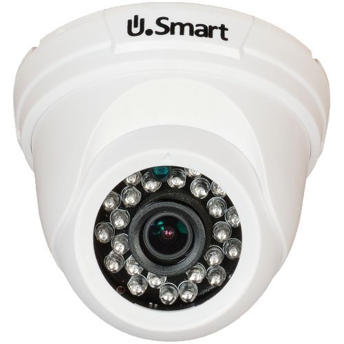 Camera de supraveghere U.Smart UD-405, AHD, Dome, 1MP 720P, CMOS OV 1/4 inch, 2.8mm, 24 LED, IR 20m, Carcasa plastic