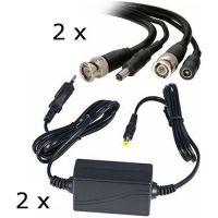 Accesoriu supraveghere PXW Kit accesorii alimentare + video pentru 2 camere