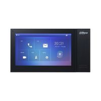  VTH2421FB-P, IP touch screen 7 inch 1024x600, IPC surveillance, Audio bidirectional, Alarma 6/1, SD 8GB, PoE, negru