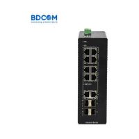 Switch BDCOM IES200-V25-4S2T8P PoE Industrial cu Management Full Gigabit 8 porturi PoE, 2 Tx, 4 SFP, 240W, IP40